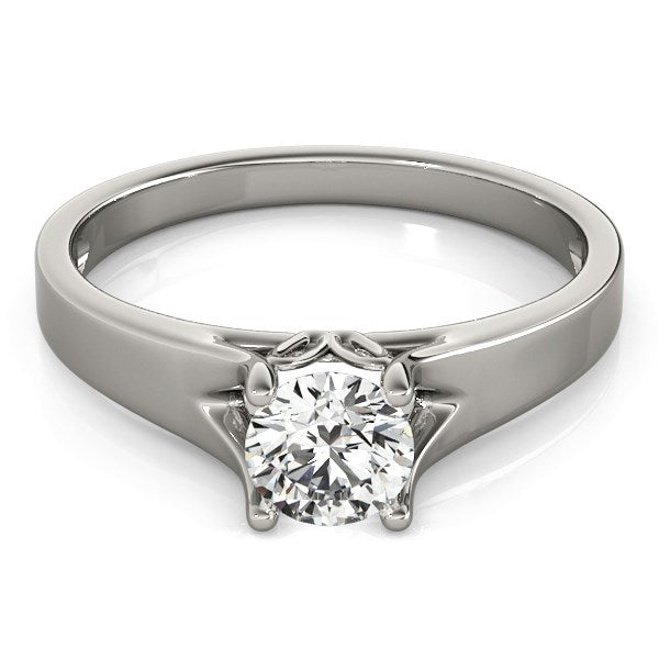 14k White Gold Prong Set Style Solitaire Diamond Engagement Ring (1/2 cttw) RCJ Rings  CELESTIA LUXE JEWELLERS