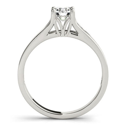 14k White Gold Prong Set Style Solitaire Diamond Engagement Ring (1/2 cttw) RCJ Rings  CELESTIA LUXE JEWELLERS