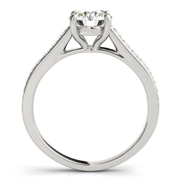 14k White Gold Graduated Single Row Diamond Engagement Ring (1 1/3 cttw) RCJ Rings  CELESTIA LUXE JEWELLERS