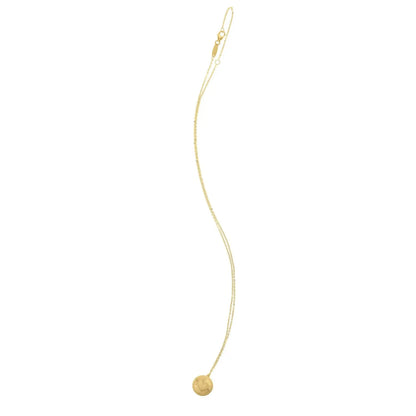 Diamond Cut Heart Disc Necklace in 14K Yellow Gold RCJ Necklaces  CELESTIA LUXE JEWELLERS