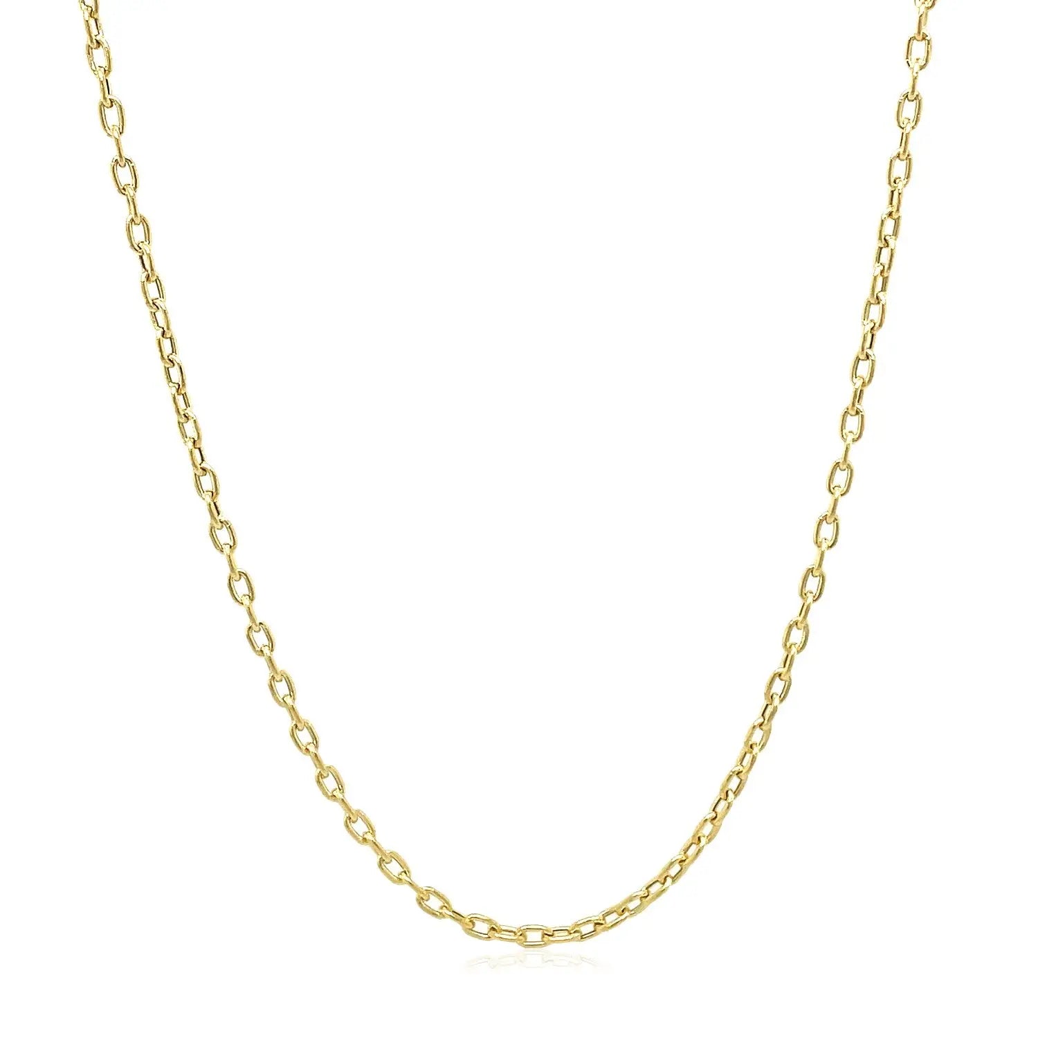 Double Extendable Cable Chain in 14k Yellow Gold (1.80 mm) RCJ Chains  CELESTIA LUXE JEWELLERS