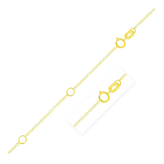 Double Extendable Piatto Chain in 10k Yellow Gold (1.30 mm) RCJ Chains  CELESTIA LUXE JEWELLERS
