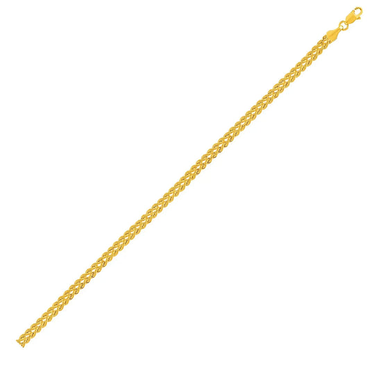 Double Rope Chain Bracelet in 10k Yellow Gold (2.10 mm) RCJ Bracelets  CELESTIA LUXE JEWELLERS