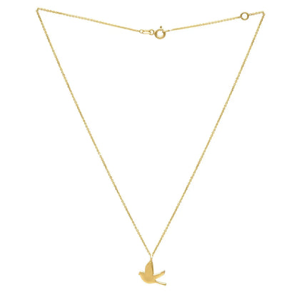 Dove Necklace in 14K Yellow Gold RCJ Necklaces  CELESTIA LUXE JEWELLERS