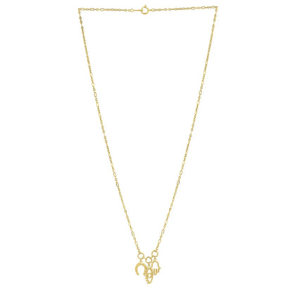 Drop Necklace with Lucky Charms in 14K Yellow Gold RCJ Necklaces  CELESTIA LUXE JEWELLERS