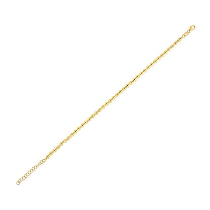 Duo Bead Bracelet in 14K Yellow Gold (3.00mm) RCJ Bracelets  CELESTIA LUXE JEWELLERS