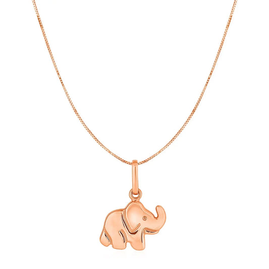 Elephant Pendant in 10k Rose Gold RCJ Pendants  CELESTIA LUXE JEWELLERS