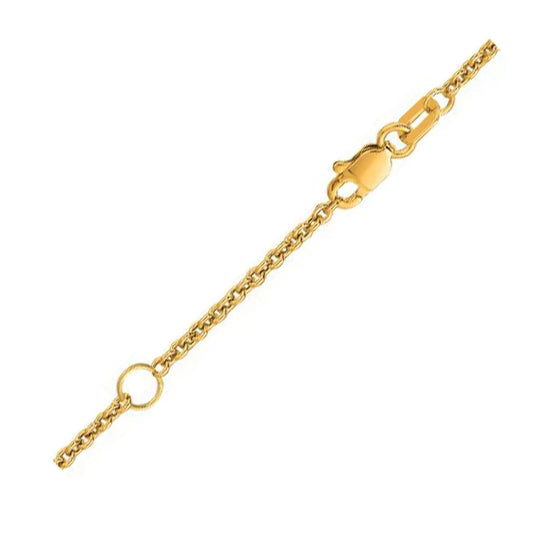 Extendable Cable Chain in 18k Yellow Gold (1.80 mm) RCJ Chains  CELESTIA LUXE JEWELLERS