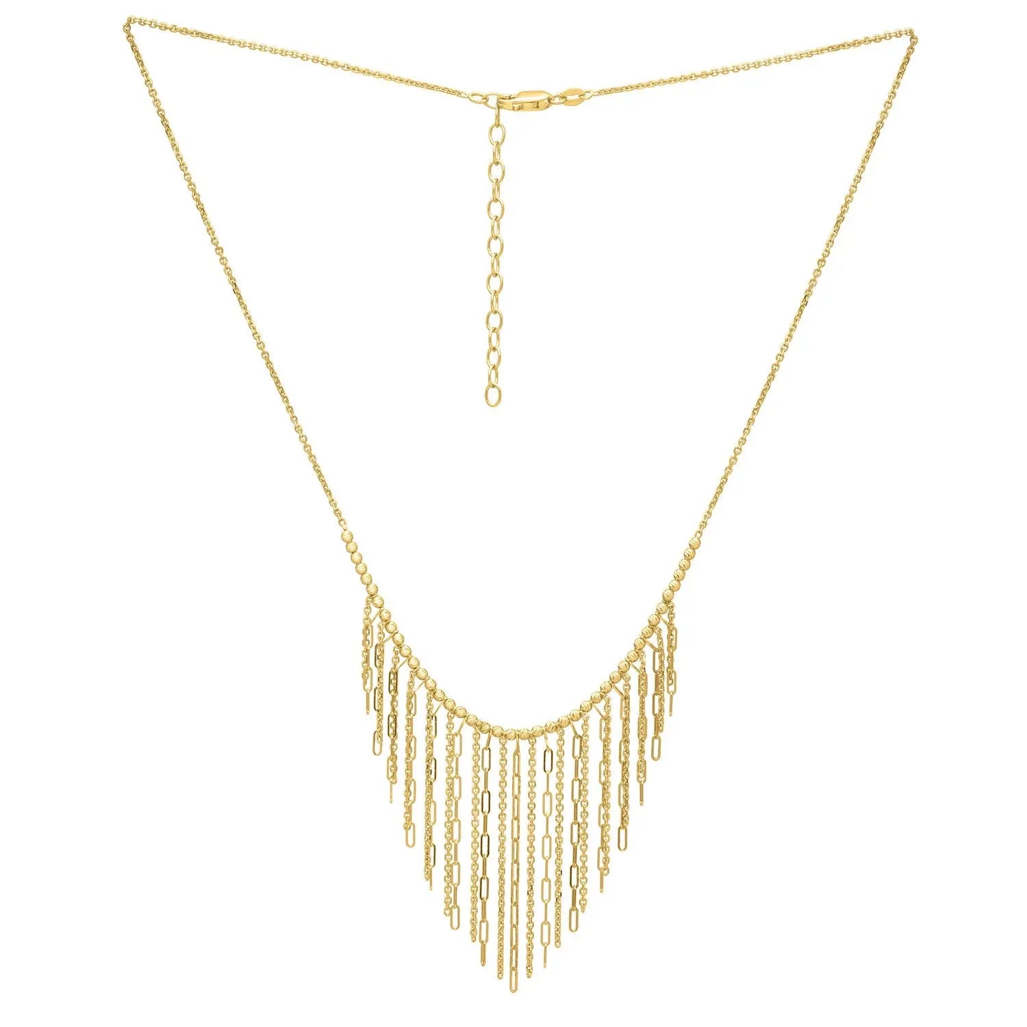 Graduated Fringe Necklace in 14K Yellow Gold RCJ Necklaces  CELESTIA LUXE JEWELLERS