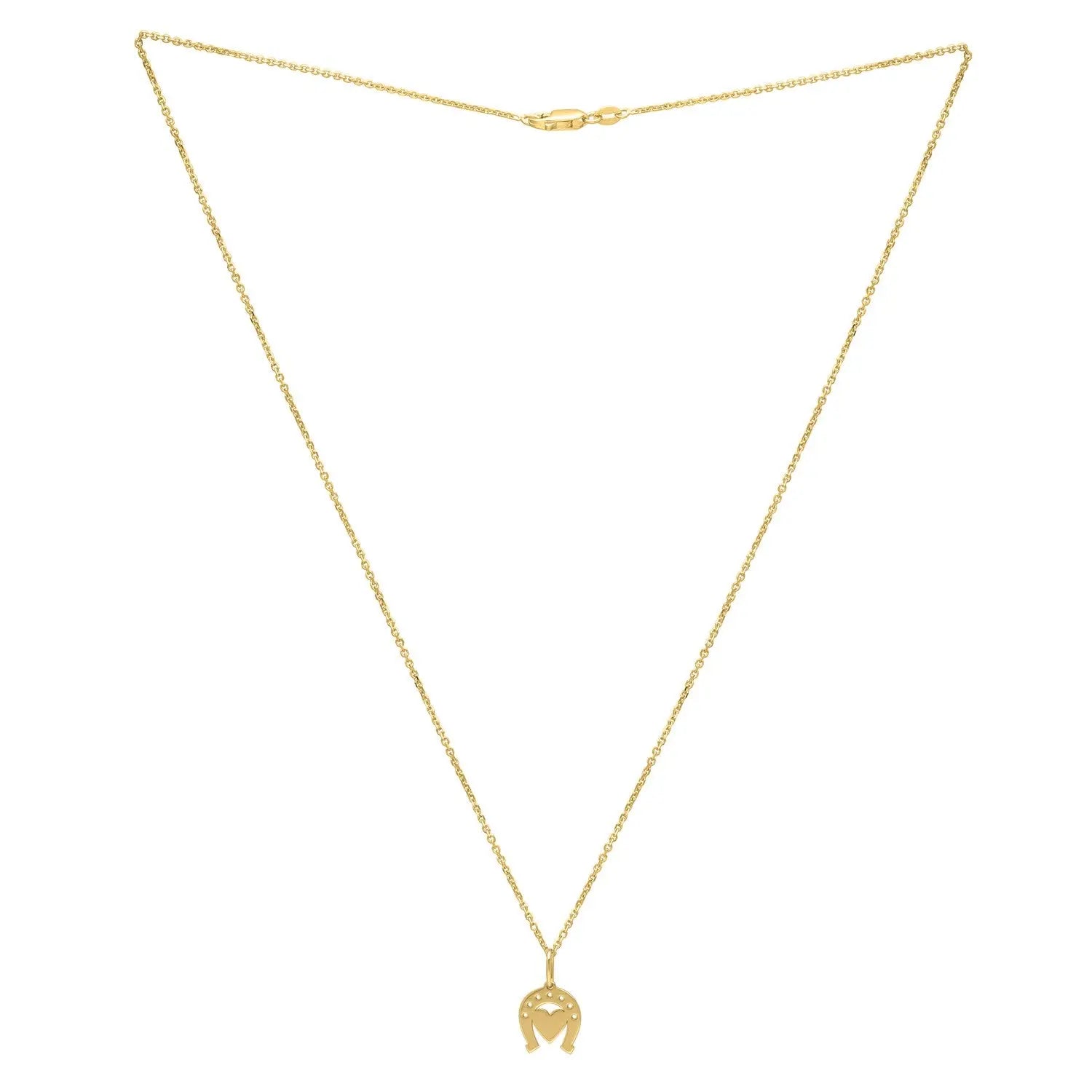 Heart and Horse Necklace in 14K Yellow Gold RCJ Necklaces  CELESTIA LUXE JEWELLERS