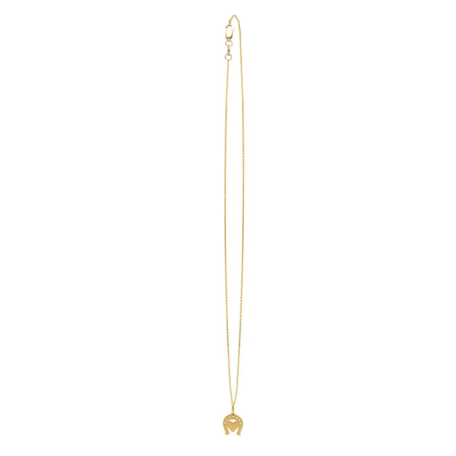 Heart and Horse Necklace in 14K Yellow Gold RCJ Necklaces  CELESTIA LUXE JEWELLERS