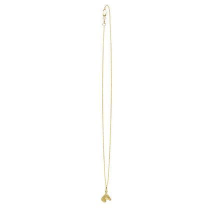 Horse Profile Small Necklace in 14K Yellow Gold RCJ Necklaces  CELESTIA LUXE JEWELLERS