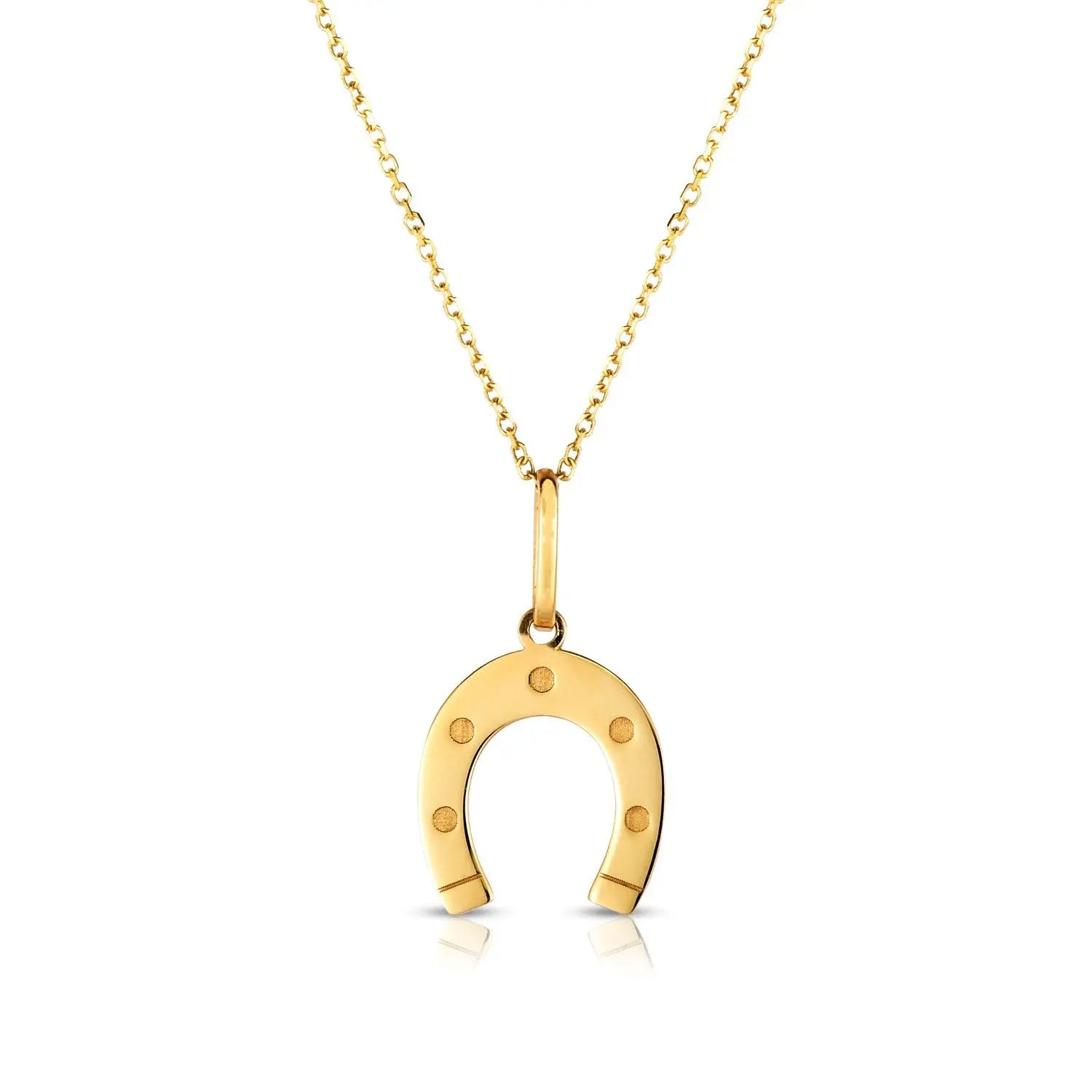Horseshoe Necklace in 14K Yellow Gold RCJ Necklaces  CELESTIA LUXE JEWELLERS