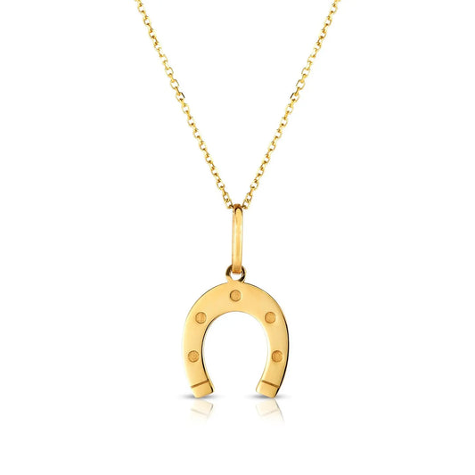 Horseshoe Necklace in 14K Yellow Gold RCJ Necklaces  CELESTIA LUXE JEWELLERS