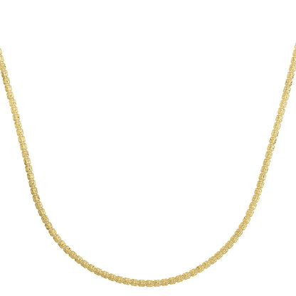 Ice Barrel Chain in 14k Yellow Gold (2.7 mm) RCJ Chains  CELESTIA LUXE JEWELLERS