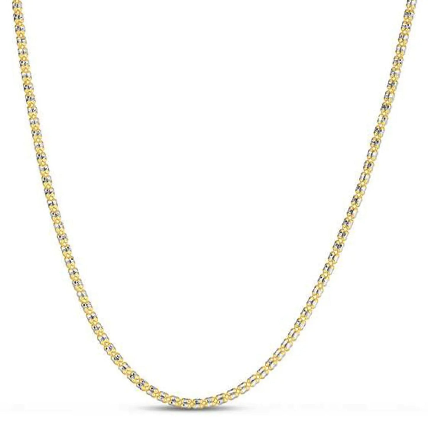 Ice Barrel Chain in 14k Yellow Gold (2.70 mm) RCJ Chains  CELESTIA LUXE JEWELLERS