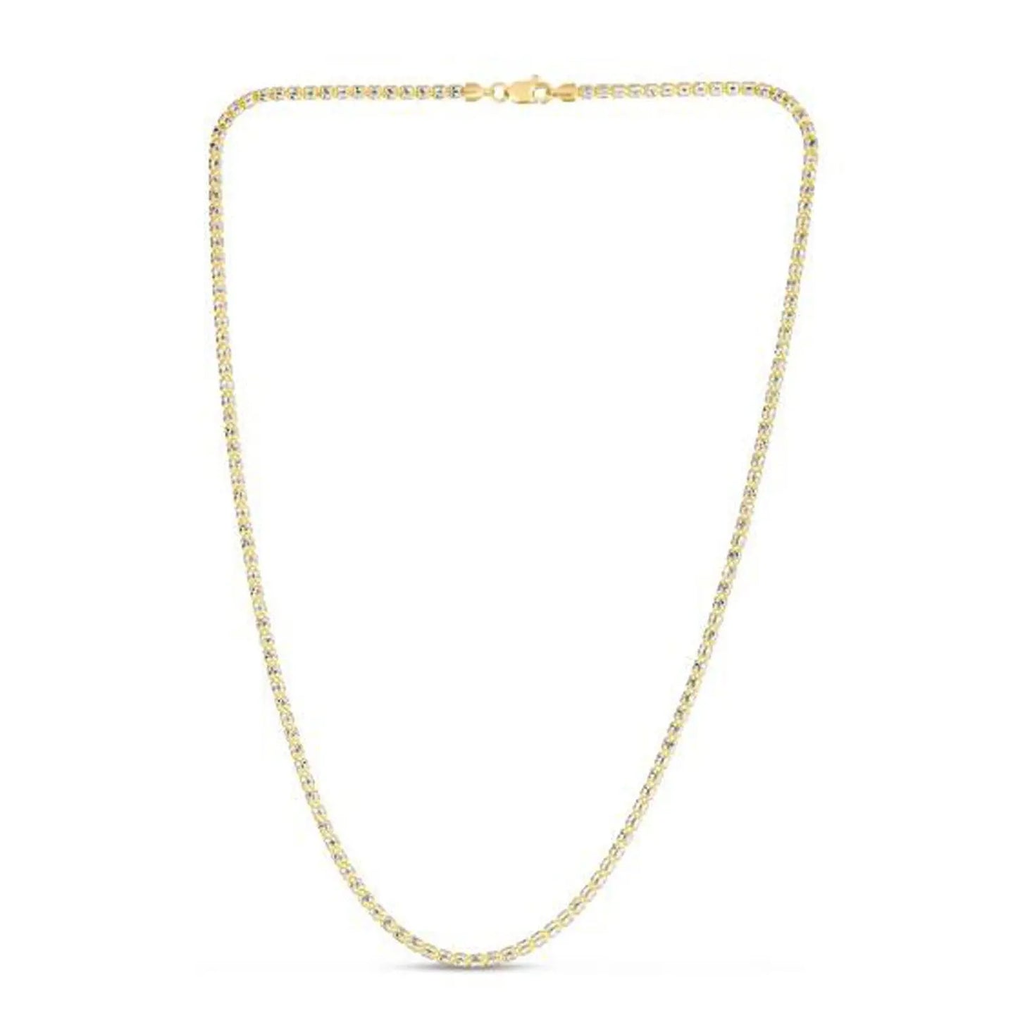 Ice Barrel Chain in 14k Yellow Gold (2.70 mm) RCJ Chains  CELESTIA LUXE JEWELLERS