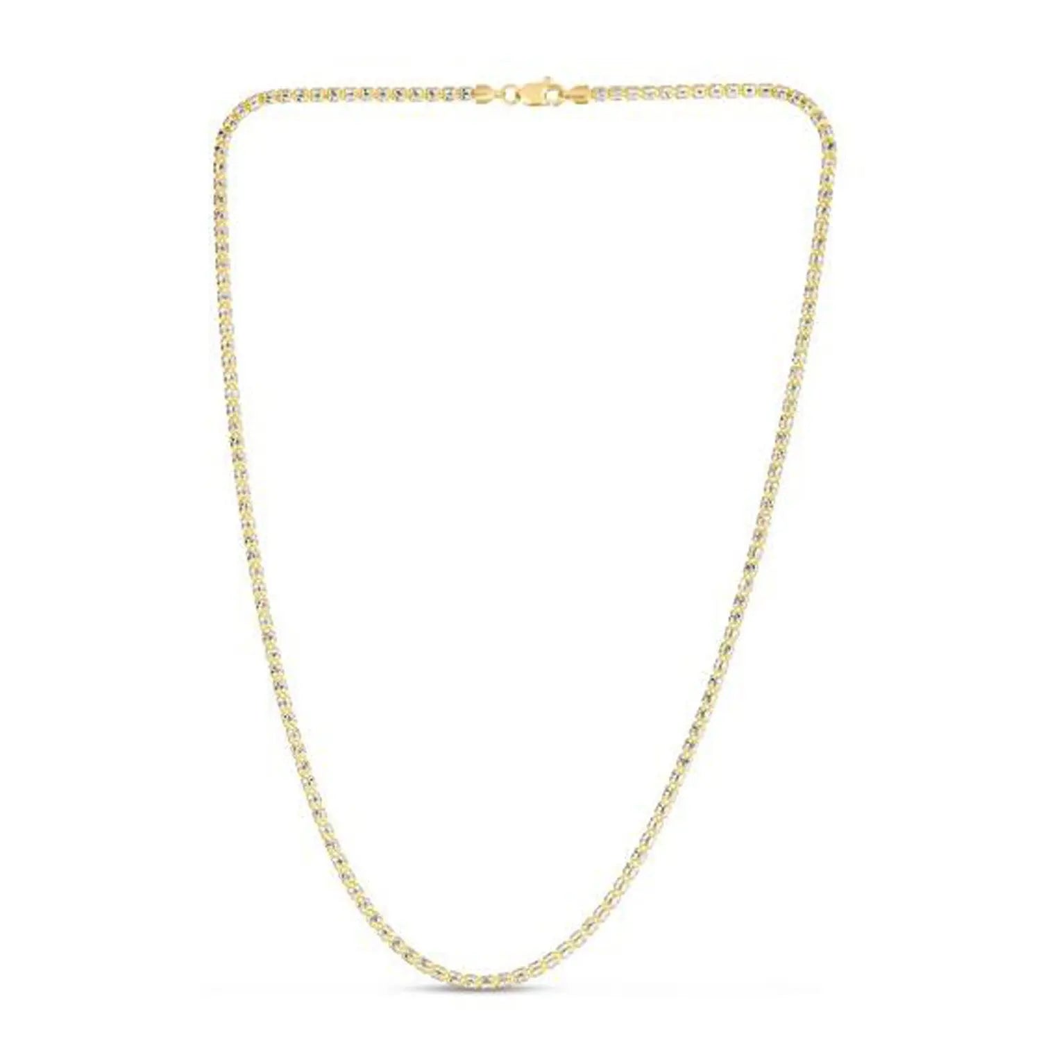 Ice Barrel Chain in 14k Yellow Gold (2.70 mm) RCJ Chains  CELESTIA LUXE JEWELLERS