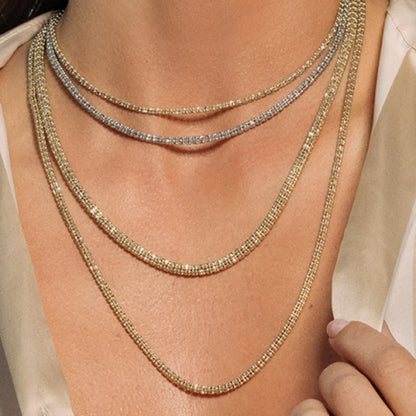 Ice Barrel Chain in 14k Yellow Gold (2.70 mm) RCJ Chains  CELESTIA LUXE JEWELLERS
