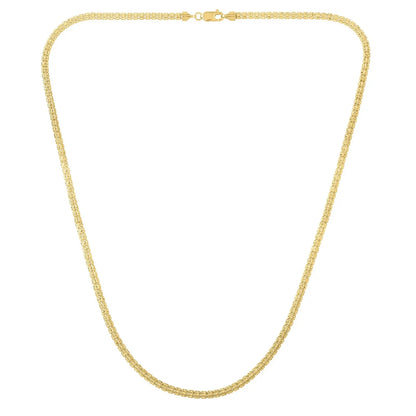 Ice Barrel Chain in 14k Yellow Gold (3.1 mm) RCJ Chains  CELESTIA LUXE JEWELLERS