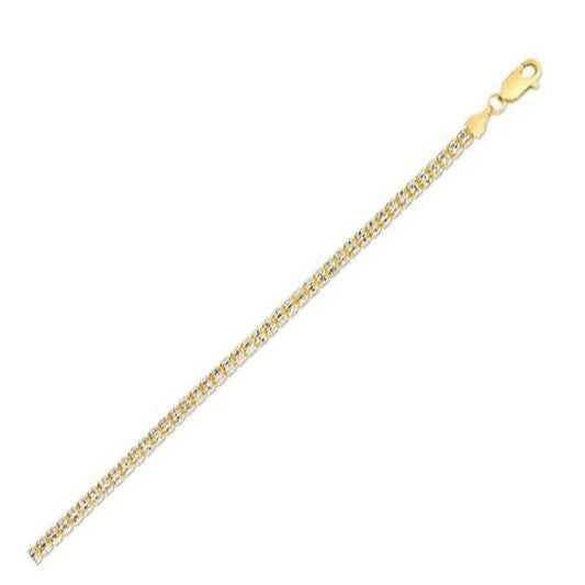 Ice Barrel Chain in 14k Yellow Gold (3.14 mm) RCJ Chains  CELESTIA LUXE JEWELLERS