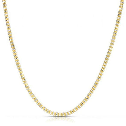 Ice Barrel Chain in 14k Yellow Gold (3.14 mm) RCJ Chains  CELESTIA LUXE JEWELLERS