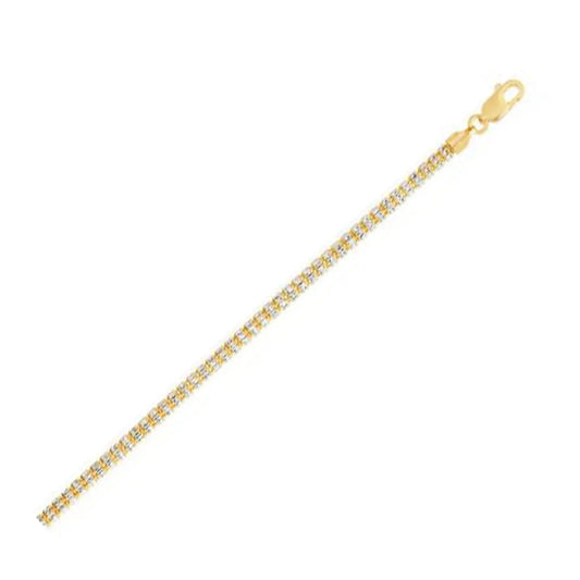Ice Barrel Chain in 14k Yellow Gold (3.23 mm) RCJ Chains  CELESTIA LUXE JEWELLERS