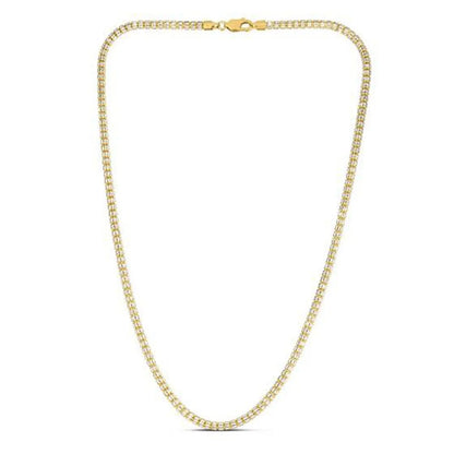 Ice Barrel Chain in 14k Yellow Gold (3.23 mm) RCJ Chains  CELESTIA LUXE JEWELLERS