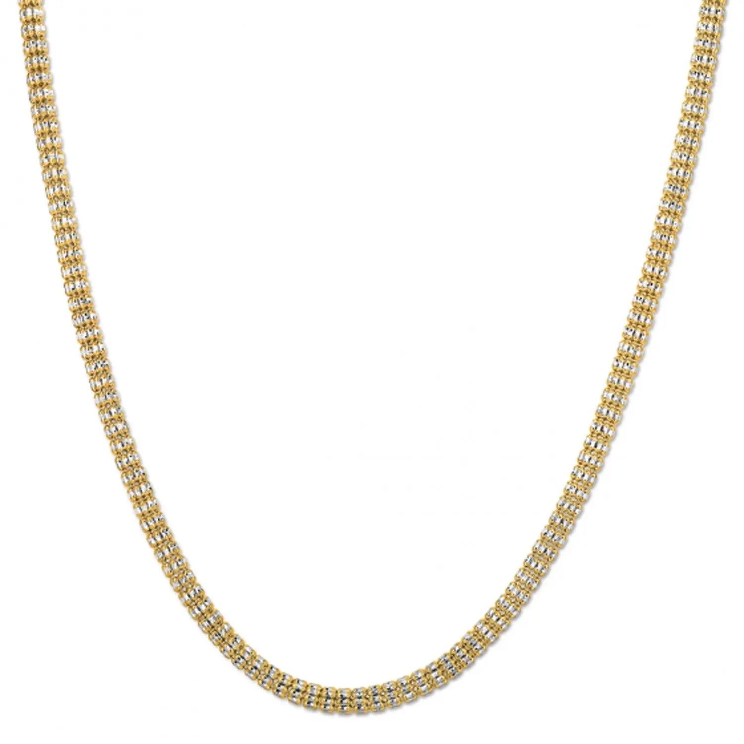 Ice Barrel Chain in 14k Yellow Gold (4.25 mm) RCJ Chains  CELESTIA LUXE JEWELLERS