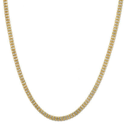 Ice Barrel Chain in 14k Yellow Gold (4.25 mm) RCJ Chains  CELESTIA LUXE JEWELLERS