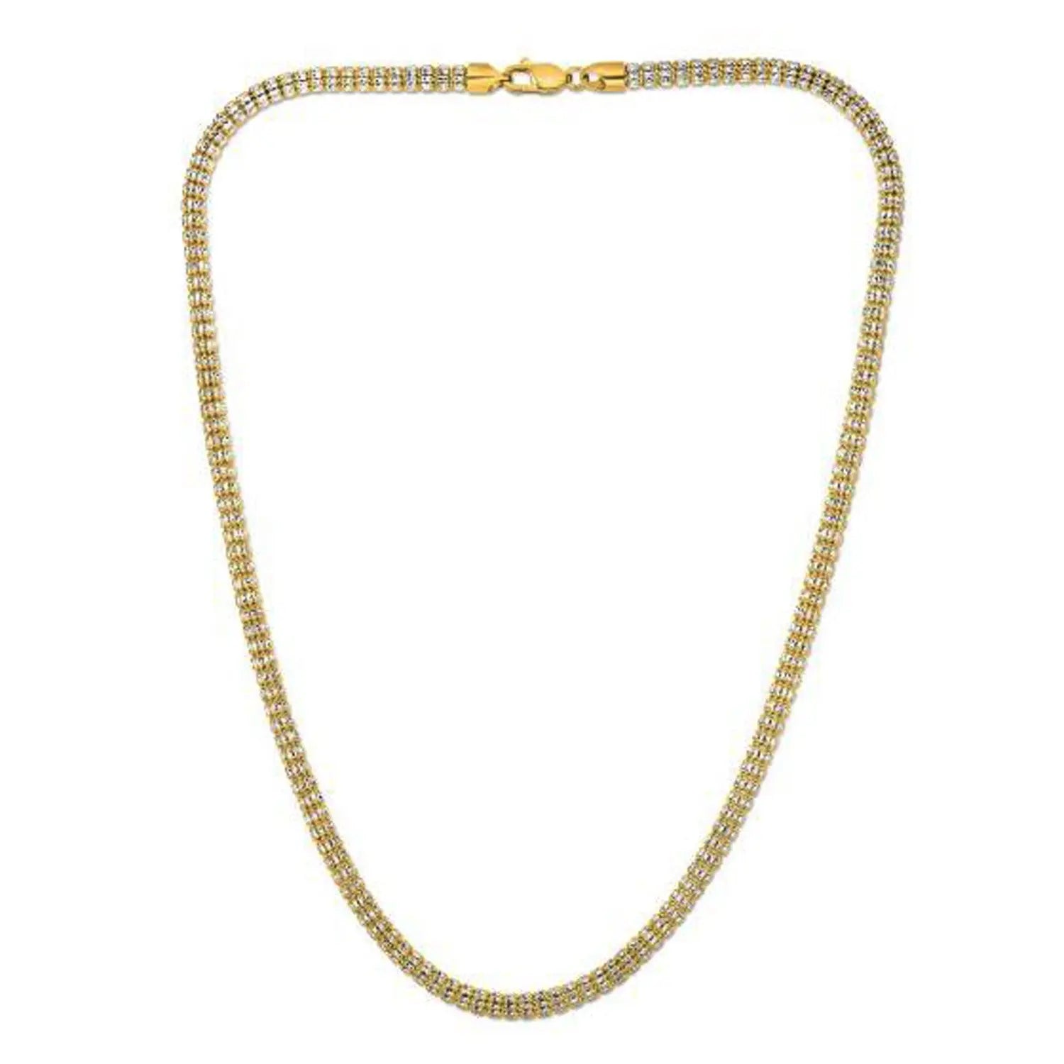 Ice Barrel Chain in 14k Yellow Gold (4.25 mm) RCJ Chains  CELESTIA LUXE JEWELLERS