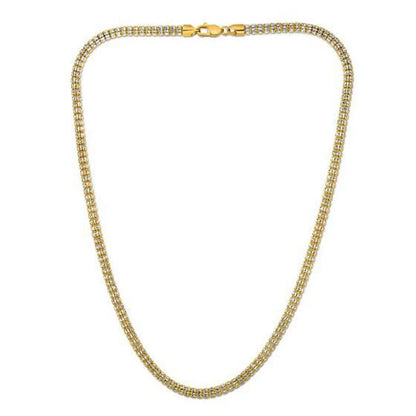 Ice Barrel Chain in 14k Yellow Gold (4.25 mm) RCJ Chains  CELESTIA LUXE JEWELLERS