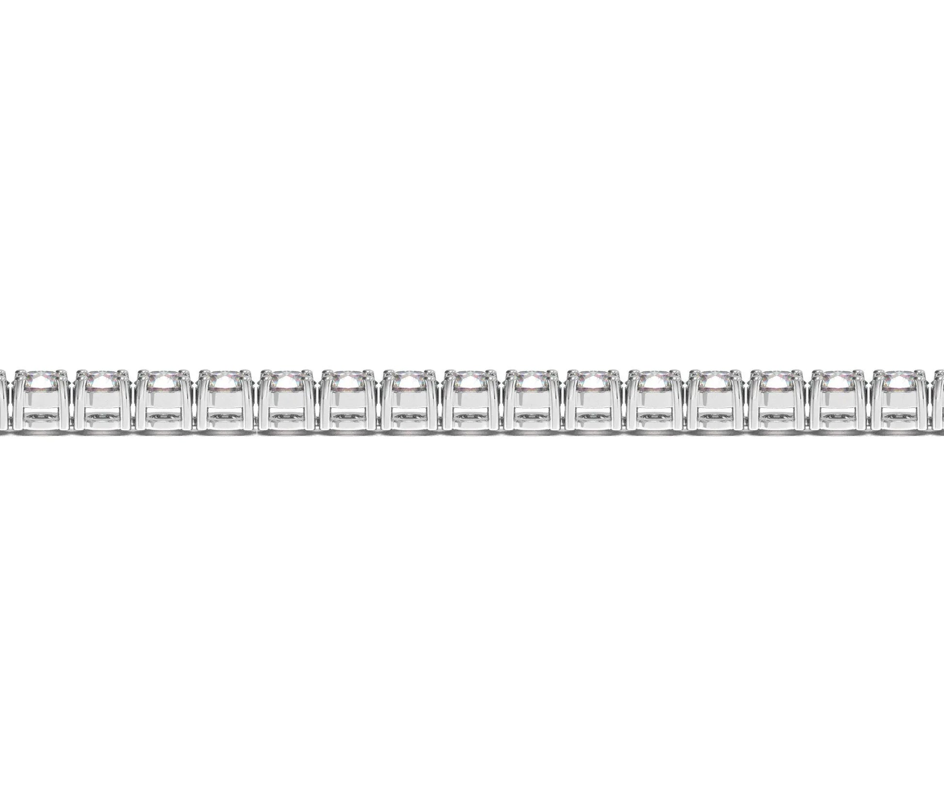 Lab Grown Round Diamond Tennis Bracelet in 14k White Gold (10 cctw F/G  VS2/SI1) RCJ Bracelets  CELESTIA LUXE JEWELLERS