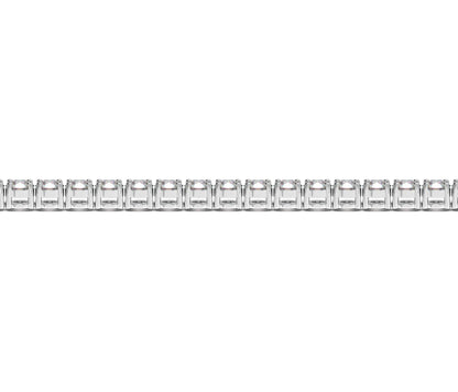 Lab Grown Round Diamond Tennis Bracelet in 14k White Gold (10 cctw F/G  VS2/SI1) RCJ Bracelets  CELESTIA LUXE JEWELLERS