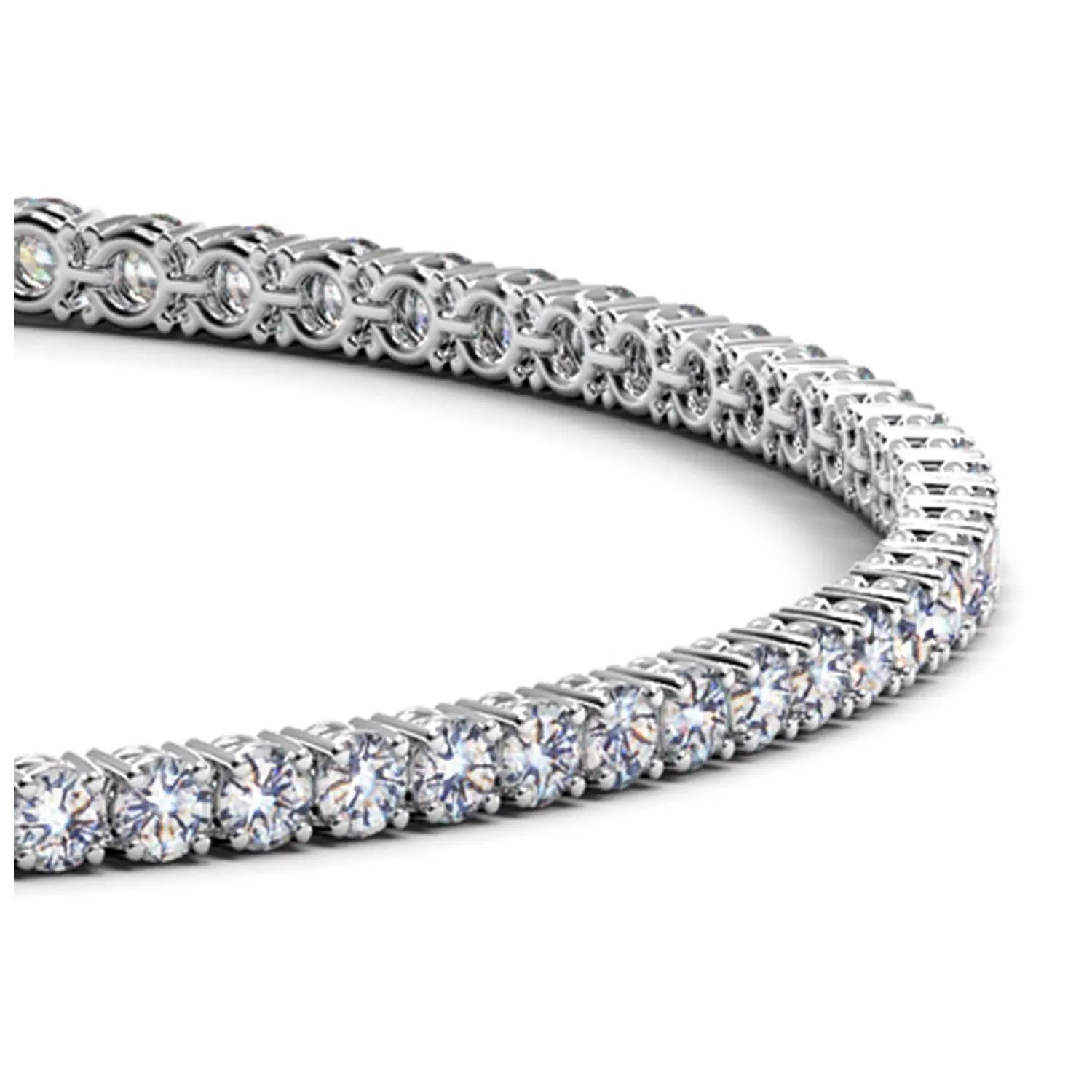 Lab Grown Round Diamond Tennis Bracelet in 14k White Gold (2 cctw F/G  VS2/SI1) RCJ Bracelets  CELESTIA LUXE JEWELLERS