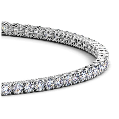 Lab Grown Round Diamond Tennis Bracelet in 14k White Gold (2 cctw F/G  VS2/SI1) RCJ Bracelets  CELESTIA LUXE JEWELLERS