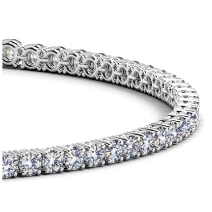 Lab Grown Round Diamond Tennis Bracelet in 14k White Gold (3 cctw F/G  VS2/SI1) RCJ Bracelets  CELESTIA LUXE JEWELLERS