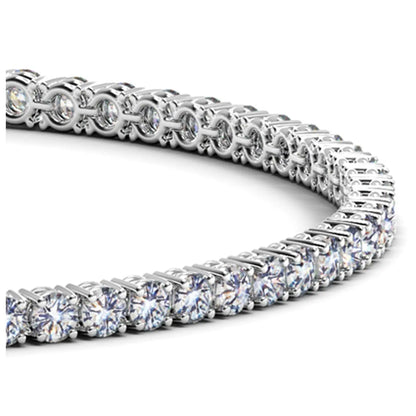 Lab Grown Round Diamond Tennis Bracelet in 14k White Gold (4 cctw F/G  VS2/SI1) RCJ Bracelets  CELESTIA LUXE JEWELLERS