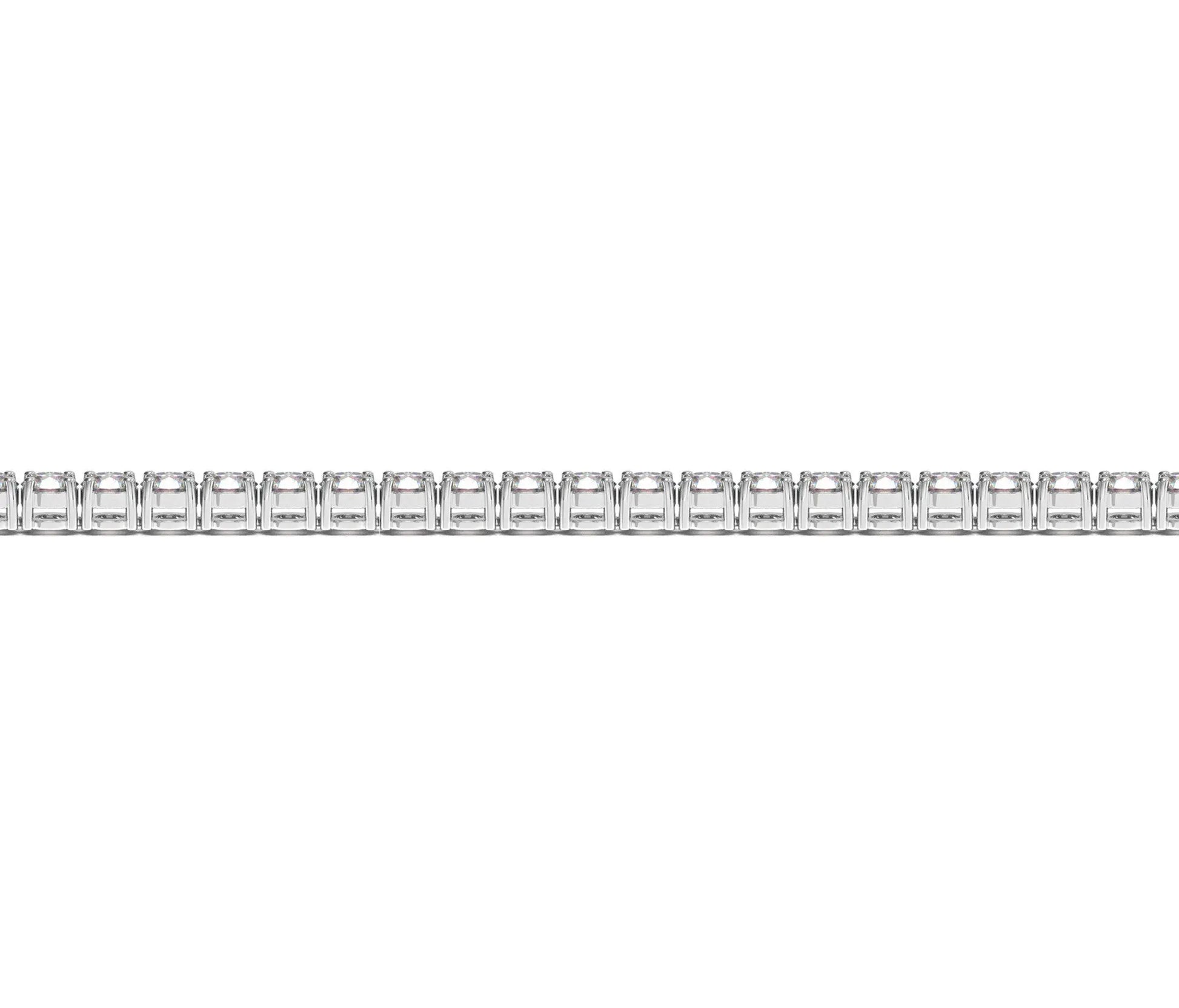 Lab Grown Round Diamond Tennis Bracelet in 14k White Gold (4 cctw F/G  VS2/SI1) RCJ Bracelets  CELESTIA LUXE JEWELLERS