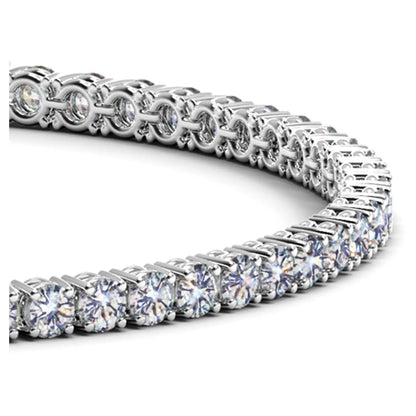 Lab Grown Round Diamond Tennis Bracelet in 14k White Gold (5 cctw  F/G  VS2/SI1) RCJ Bracelets  CELESTIA LUXE JEWELLERS