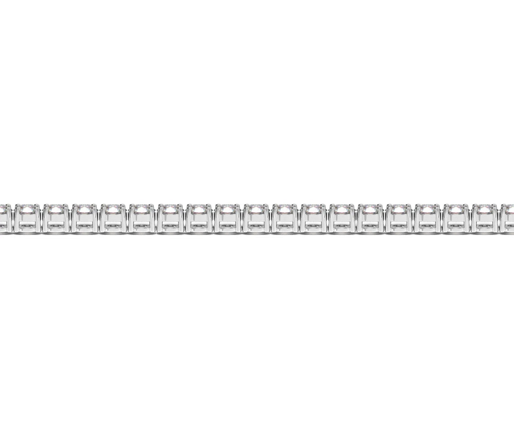 Lab Grown Round Diamond Tennis Bracelet in 14k White Gold (5 cctw  F/G  VS2/SI1) RCJ Bracelets  CELESTIA LUXE JEWELLERS