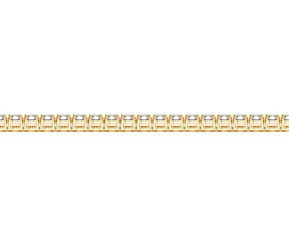 Lab Grown Round Diamond Tennis Bracelet in 14k Yellow Gold(5 cctw  F/G  VS2/SI1) RCJ Bracelets  CELESTIA LUXE JEWELLERS