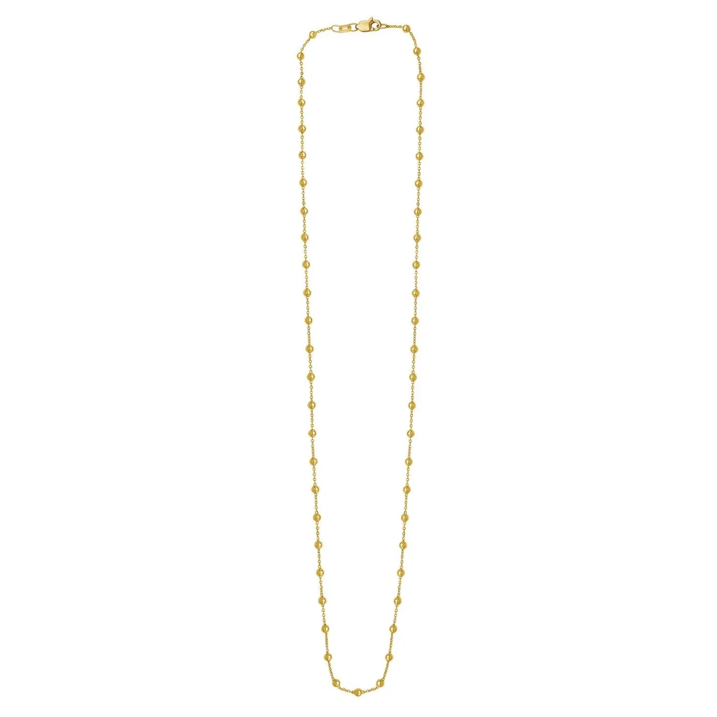 Layering Saturn Bead Necklace in 14K Yellow Gold RCJ Necklaces  CELESTIA LUXE JEWELLERS