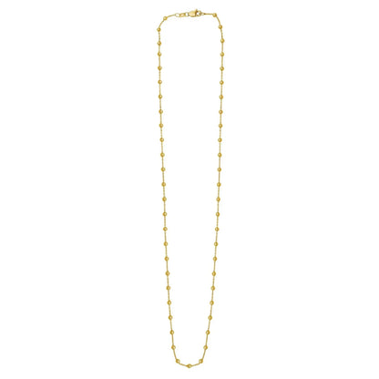 Layering Saturn Bead Necklace in 14K Yellow Gold RCJ Necklaces  CELESTIA LUXE JEWELLERS