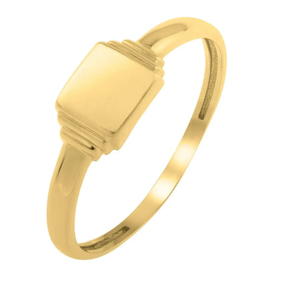 Mini Signet Ring in 14K Yellow Gold (2.00 mm) RCJ Rings  CELESTIA LUXE JEWELLERS