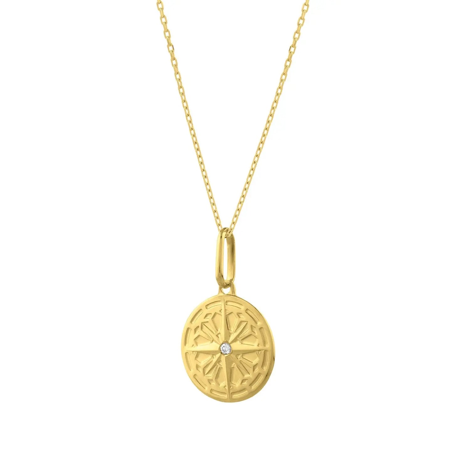 North Star Talisman Necklace in 14K Yellow Gold RCJ Necklaces  CELESTIA LUXE JEWELLERS