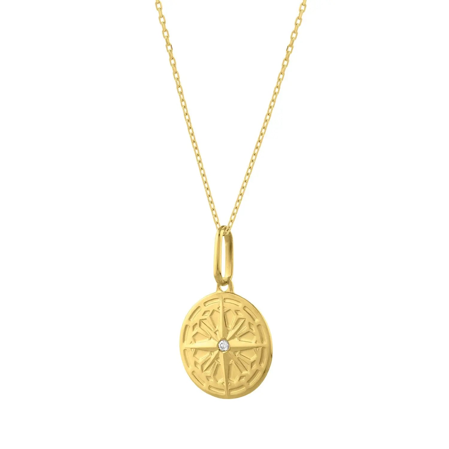 North Star Talisman Necklace in 14K Yellow Gold RCJ Necklaces  CELESTIA LUXE JEWELLERS