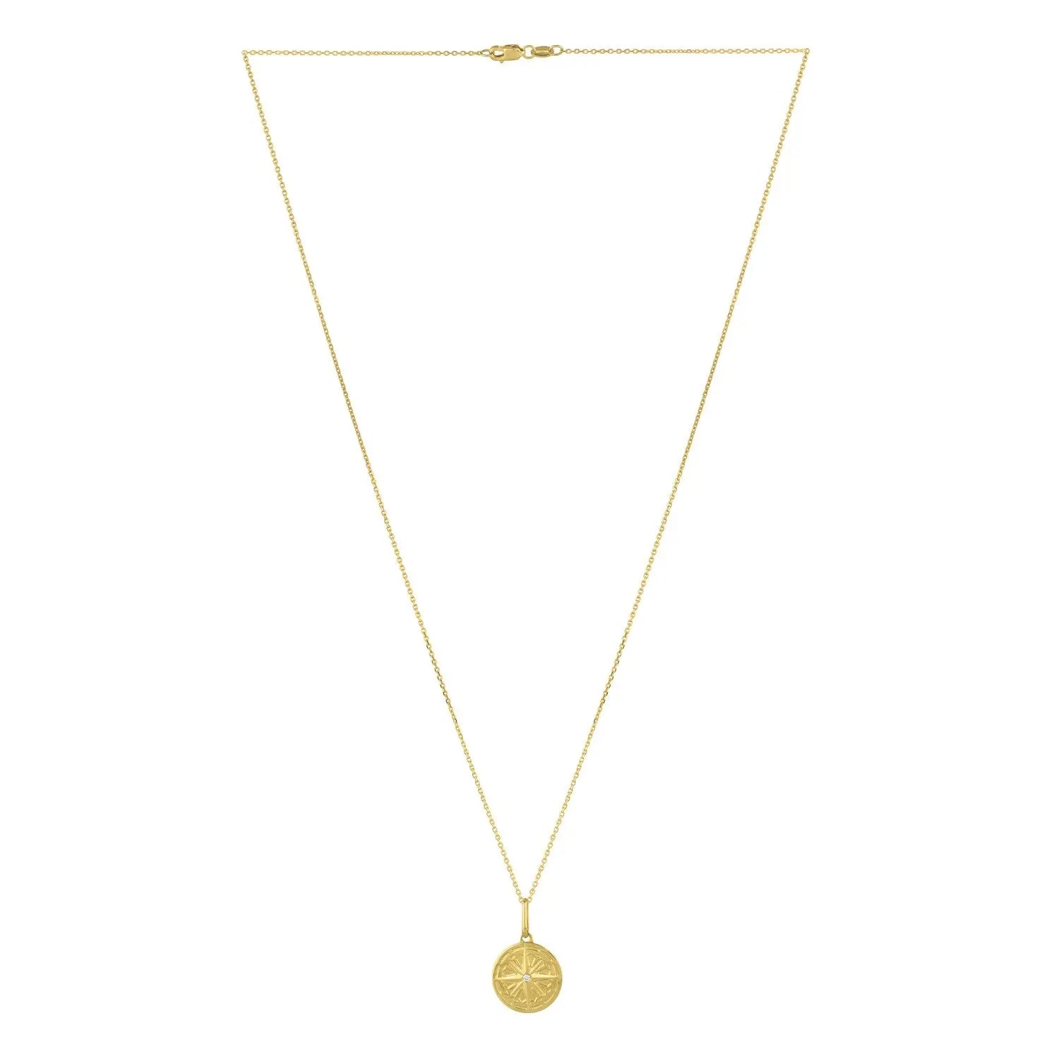 North Star Talisman Necklace in 14K Yellow Gold RCJ Necklaces  CELESTIA LUXE JEWELLERS