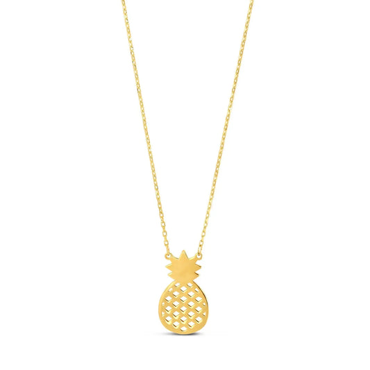 Pineapple Necklace in 10K Yellow Gold RCJ Necklaces  CELESTIA LUXE JEWELLERS