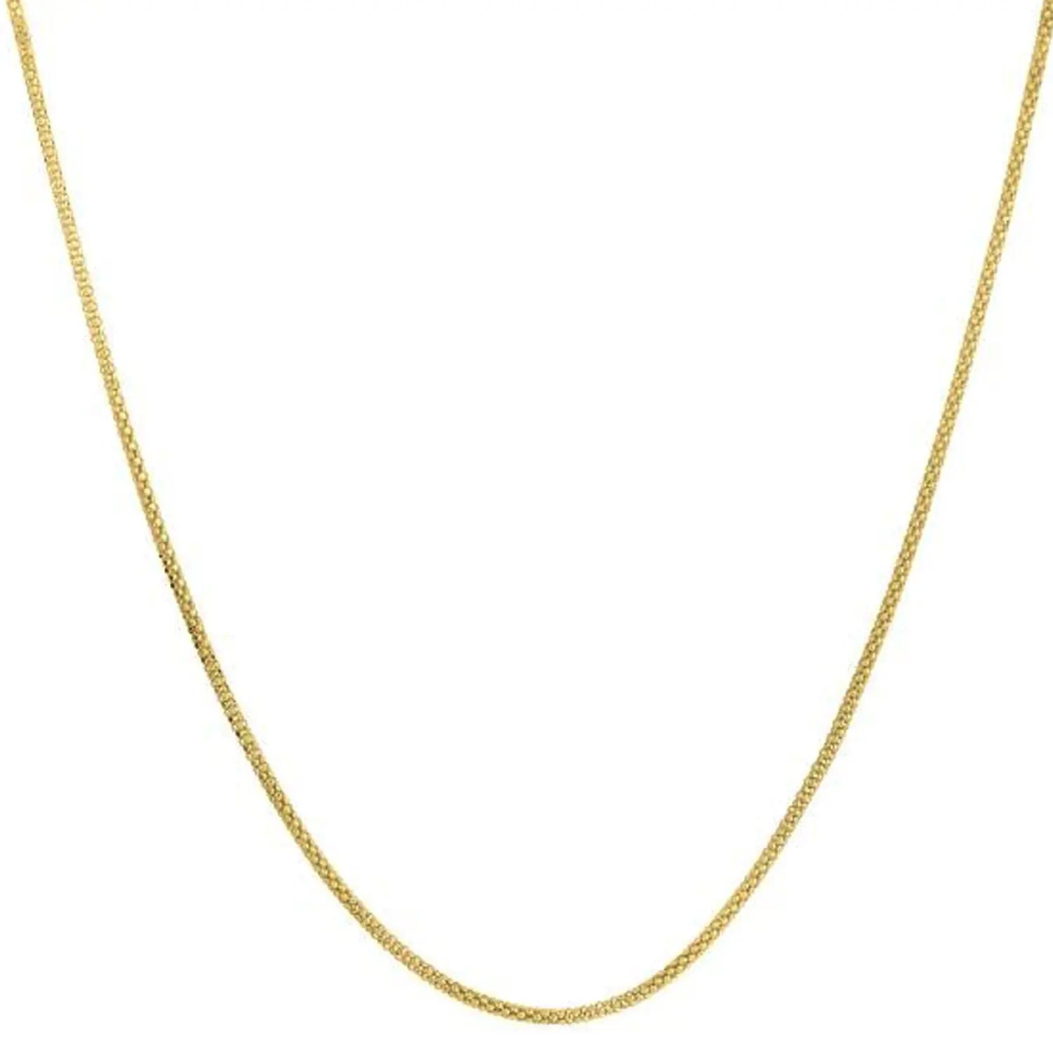 Popcorn Chain in 14k Yellow Gold (1.60 mm) RCJ Chains  CELESTIA LUXE JEWELLERS